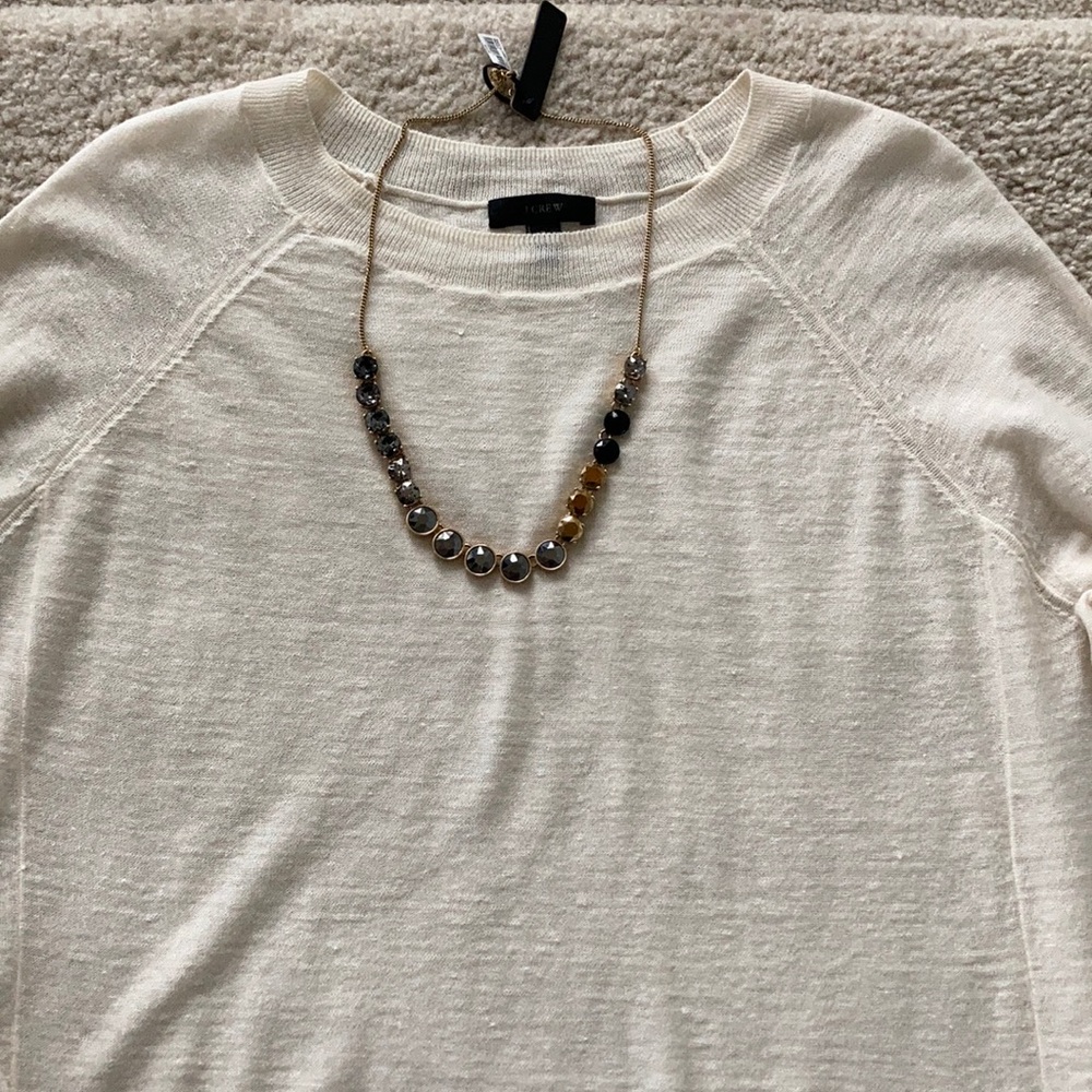 J. Crew Linen Blend Lightweight Sweater - Picture 3 of 6